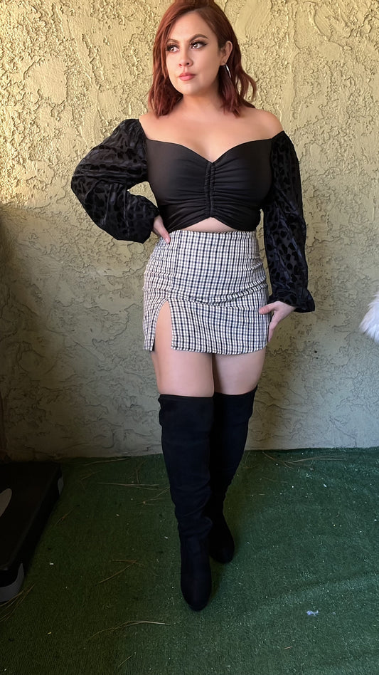 Plaid skirt